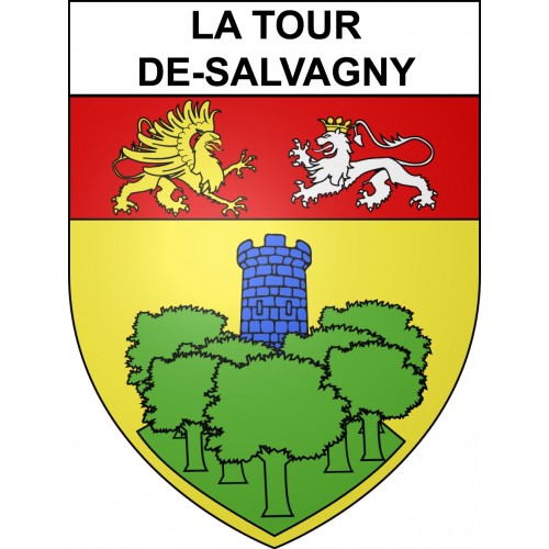 La Tour-de-Salvagny 69 ville sticker blason écusson autocollant adhésif