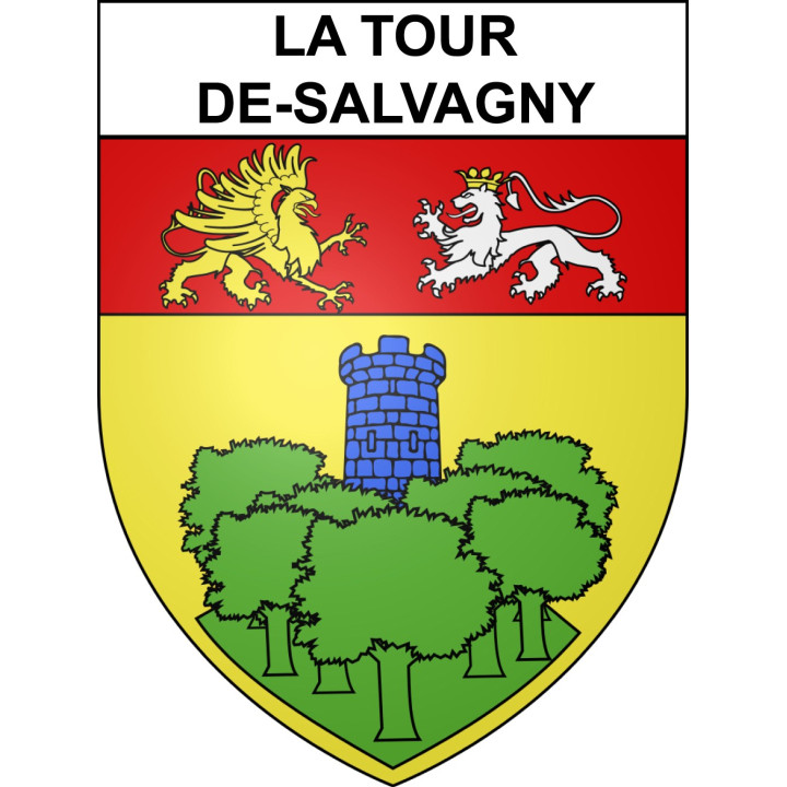 La Tour-de-Salvagny 69 ville sticker blason écusson autocollant adhésif