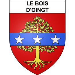 Le Bois-d'Oingt 69 ville sticker blason écusson autocollant adhésif