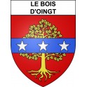 Pegatinas escudo de armas de Le Bois-d'Oingt adhesivo de la etiqueta engomada