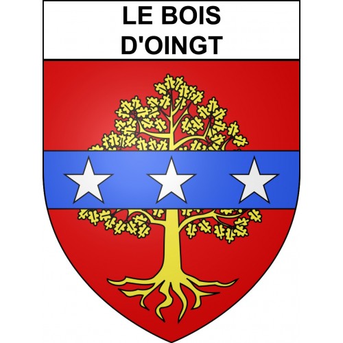 Le Bois-d'Oingt 69 ville sticker blason écusson autocollant adhésif