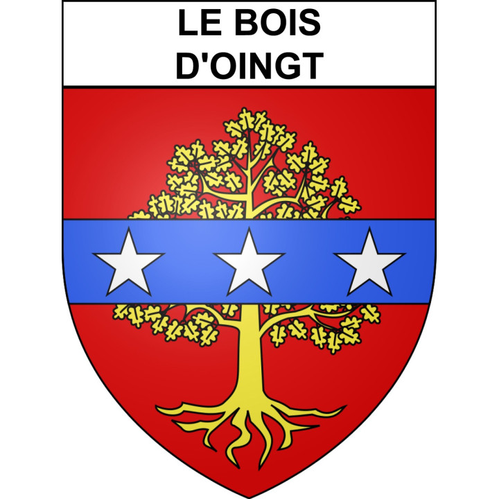 Le Bois-d'Oingt 69 ville sticker blason écusson autocollant adhésif