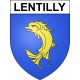 Lentilly Sticker wappen, gelsenkirchen, augsburg, klebender aufkleber