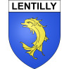 Pegatinas escudo de armas de Lentilly adhesivo de la etiqueta engomada