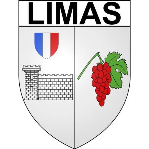 Limas Sticker wappen, gelsenkirchen, augsburg, klebender aufkleber