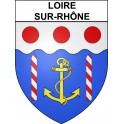 Stickers coat of arms Loire-sur-Rhône adhesive sticker