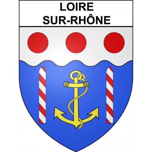 Stickers coat of arms Loire-sur-Rhône adhesive sticker