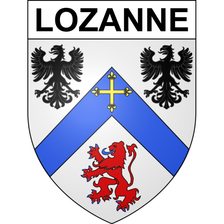 Stickers coat of arms Lozanne adhesive sticker