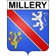 Pegatinas escudo de armas de Millery adhesivo de la etiqueta engomada