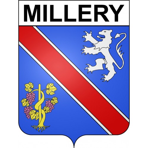 Millery 69 ville sticker blason écusson autocollant adhésif