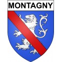 Montagny 69 ville sticker blason écusson autocollant adhésif