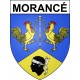 Morancé 69 ville sticker blason écusson autocollant adhésif
