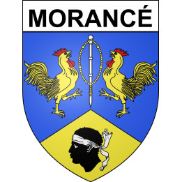 Stickers coat of arms Morancé adhesive sticker