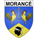 Pegatinas escudo de armas de Morancé adhesivo de la etiqueta engomada