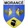 Morancé 69 ville sticker blason écusson autocollant adhésif