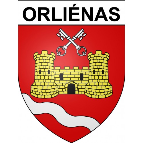 Adesivi stemma Orliénas adesivo