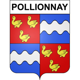 Pollionnay Sticker wappen, gelsenkirchen, augsburg, klebender aufkleber