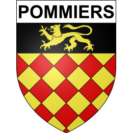 Stickers coat of arms Pommiers adhesive sticker