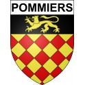 Stickers coat of arms Pommiers adhesive sticker