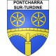 Stickers coat of arms Pontcharra-sur-Turdine adhesive sticker
