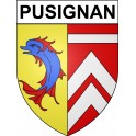 Adesivi stemma Pusignan adesivo