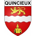 Quincieux Sticker wappen, gelsenkirchen, augsburg, klebender aufkleber