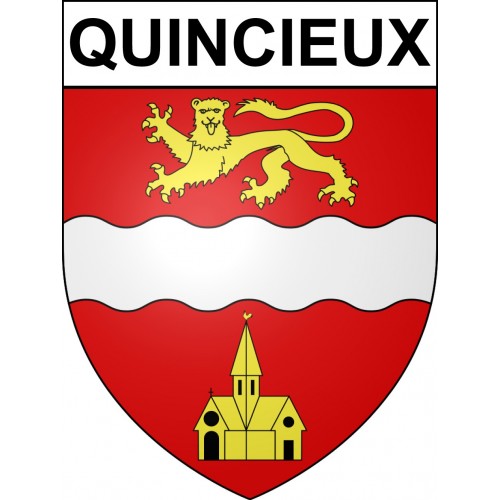 Quincieux Sticker wappen, gelsenkirchen, augsburg, klebender aufkleber