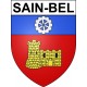 Sain-Bel Sticker wappen, gelsenkirchen, augsburg, klebender aufkleber