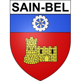 Stickers coat of arms Sain-Bel adhesive sticker
