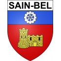 Stickers coat of arms Sain-Bel adhesive sticker