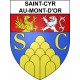Pegatinas escudo de armas de Saint-Cyr-au-Mont-d'Or adhesivo de la etiqueta engomada