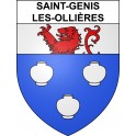 Stickers coat of arms Saint-Genis-les-Ollières adhesive sticker