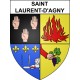 Stickers coat of arms Saint-Laurent-d'Agny adhesive sticker
