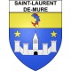 Saint-Laurent-de-Mure 69 ville sticker blason écusson autocollant adhésif