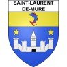 Saint-Laurent-de-Mure Sticker wappen, gelsenkirchen, augsburg, klebender aufkleber