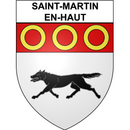 Saint-Martin-en-Haut Sticker wappen, gelsenkirchen, augsburg, klebender aufkleber