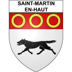 Saint-Martin-en-Haut Sticker wappen, gelsenkirchen, augsburg, klebender aufkleber