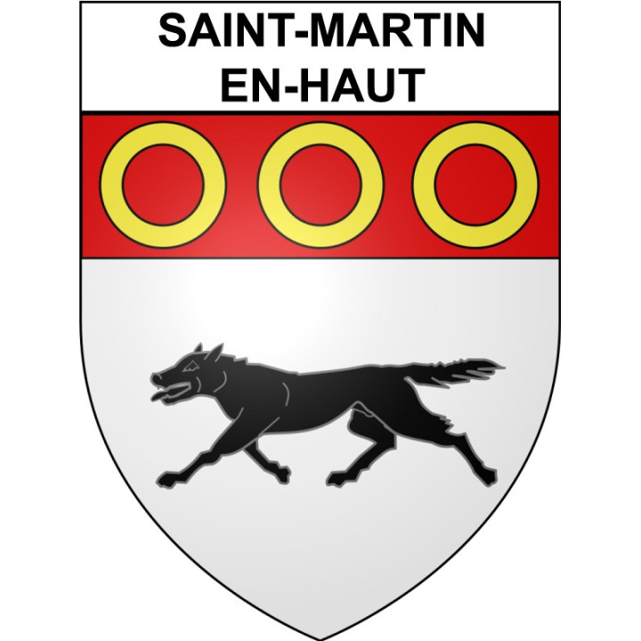 Saint-Martin-en-Haut Sticker wappen, gelsenkirchen, augsburg, klebender aufkleber