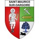 Saint-Maurice-sur-Dargoire 69 ville sticker blason écusson autocollant adhésif