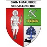 Pegatinas escudo de armas de Saint-Maurice-sur-Dargoire adhesivo de la etiqueta engomada