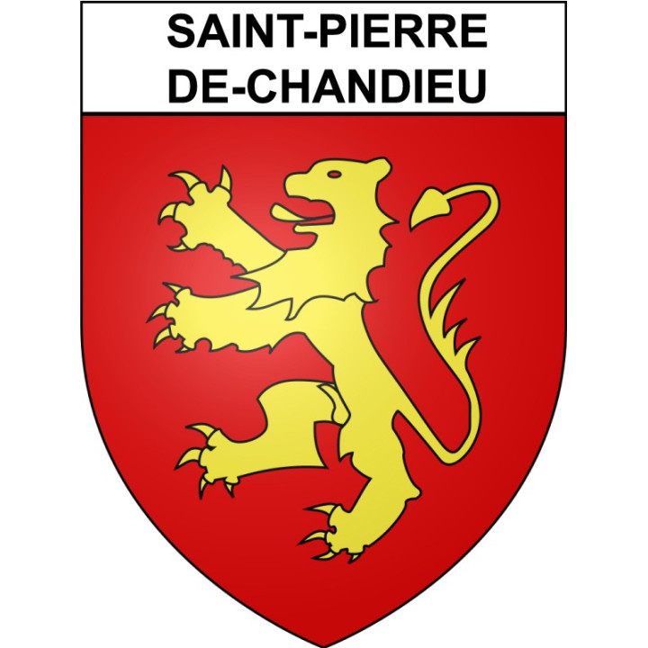 Stickers coat of arms Saint-Pierre-de-Chandieu adhesive sticker