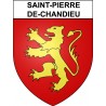 Pegatinas escudo de armas de Saint-Pierre-de-Chandieu adhesivo de la etiqueta engomada