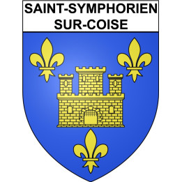Saint-Symphorien-sur-Coise 69 ville sticker blason écusson autocollant adhésif