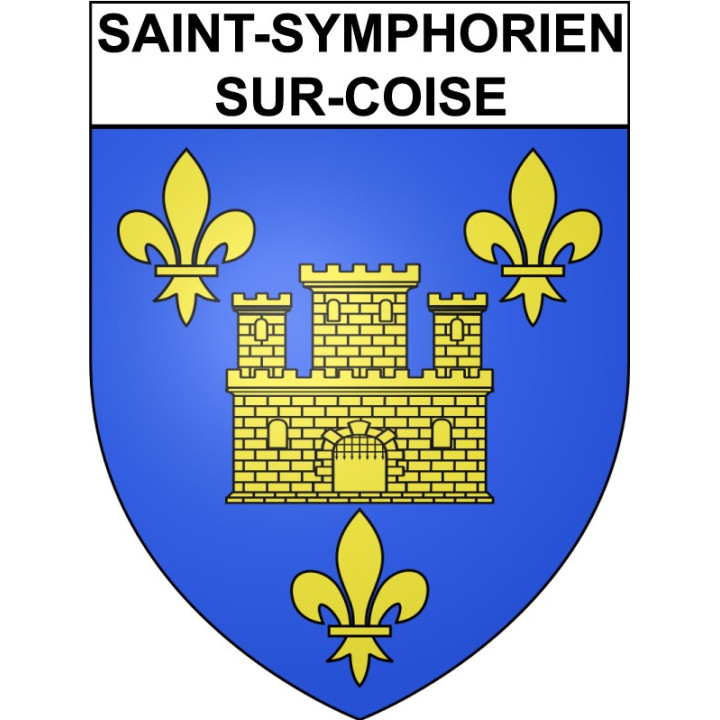 Saint-Symphorien-sur-Coise Sticker wappen, gelsenkirchen, augsburg, klebender aufkleber