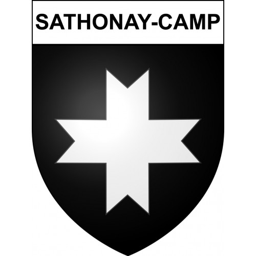 Sathonay-Camp 69 ville sticker blason écusson autocollant adhésif
