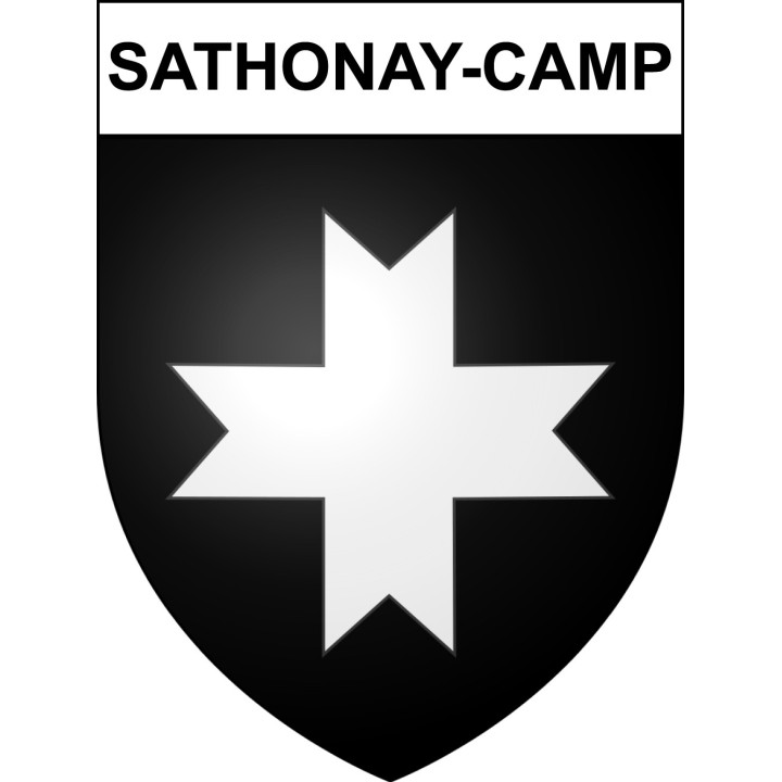 Stickers coat of arms Sathonay-Camp adhesive sticker