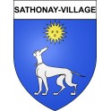 Sathonay-Village Sticker wappen, gelsenkirchen, augsburg, klebender aufkleber