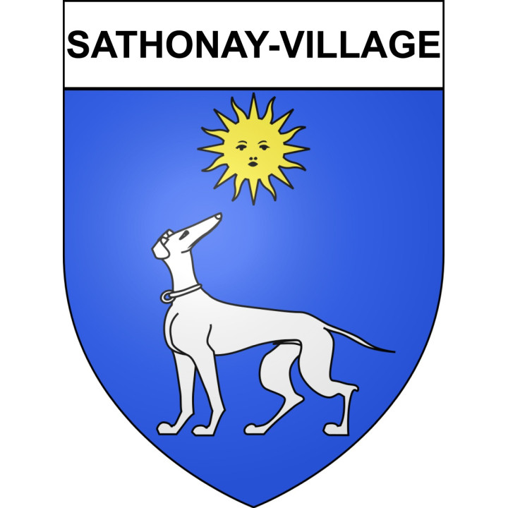 Stickers coat of arms Sathonay-Village adhesive sticker