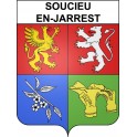 Soucieu-en-Jarrest Sticker wappen, gelsenkirchen, augsburg, klebender aufkleber