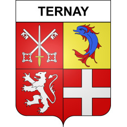 Ternay Sticker wappen, gelsenkirchen, augsburg, klebender aufkleber